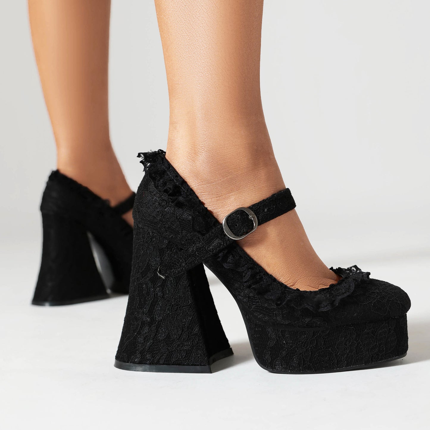 Scalet Lace High Heels
